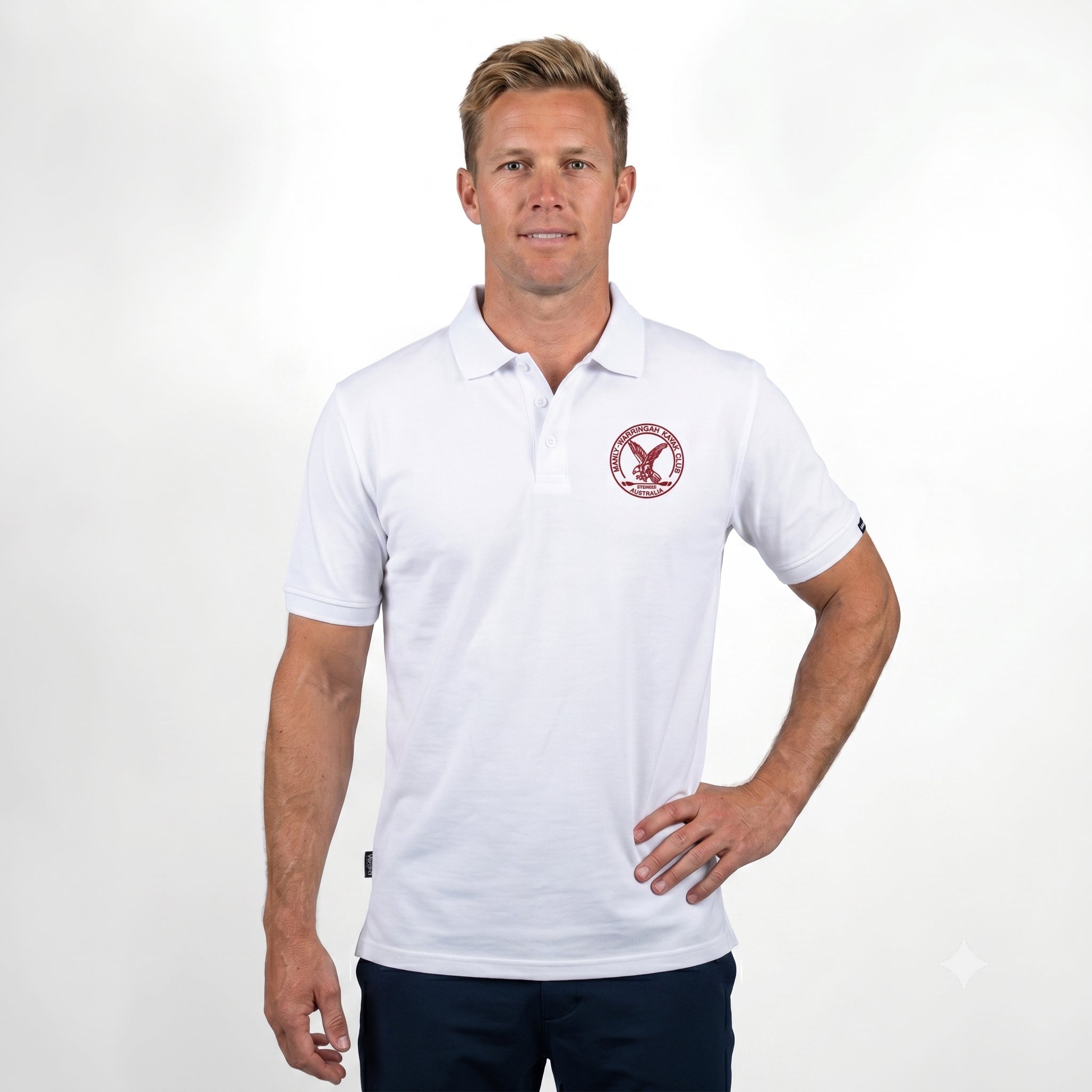 MWKC Antibes Short Sleeve Polo - White