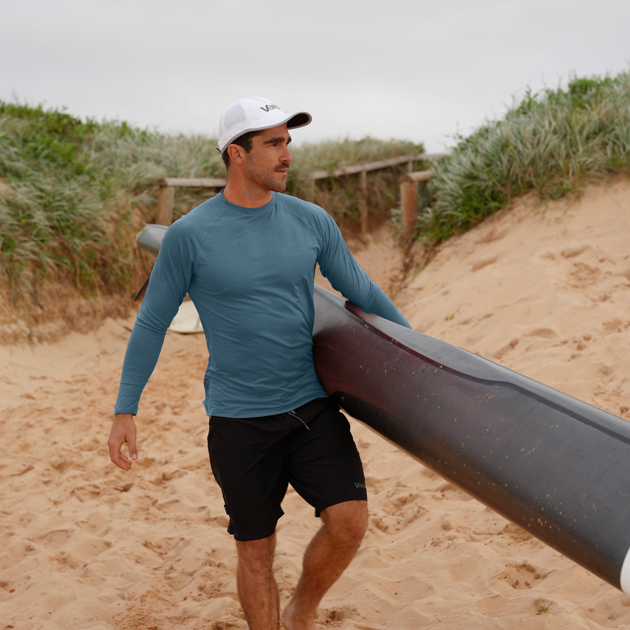 UV Ocean Tech L/S Tee - Ocean Blue