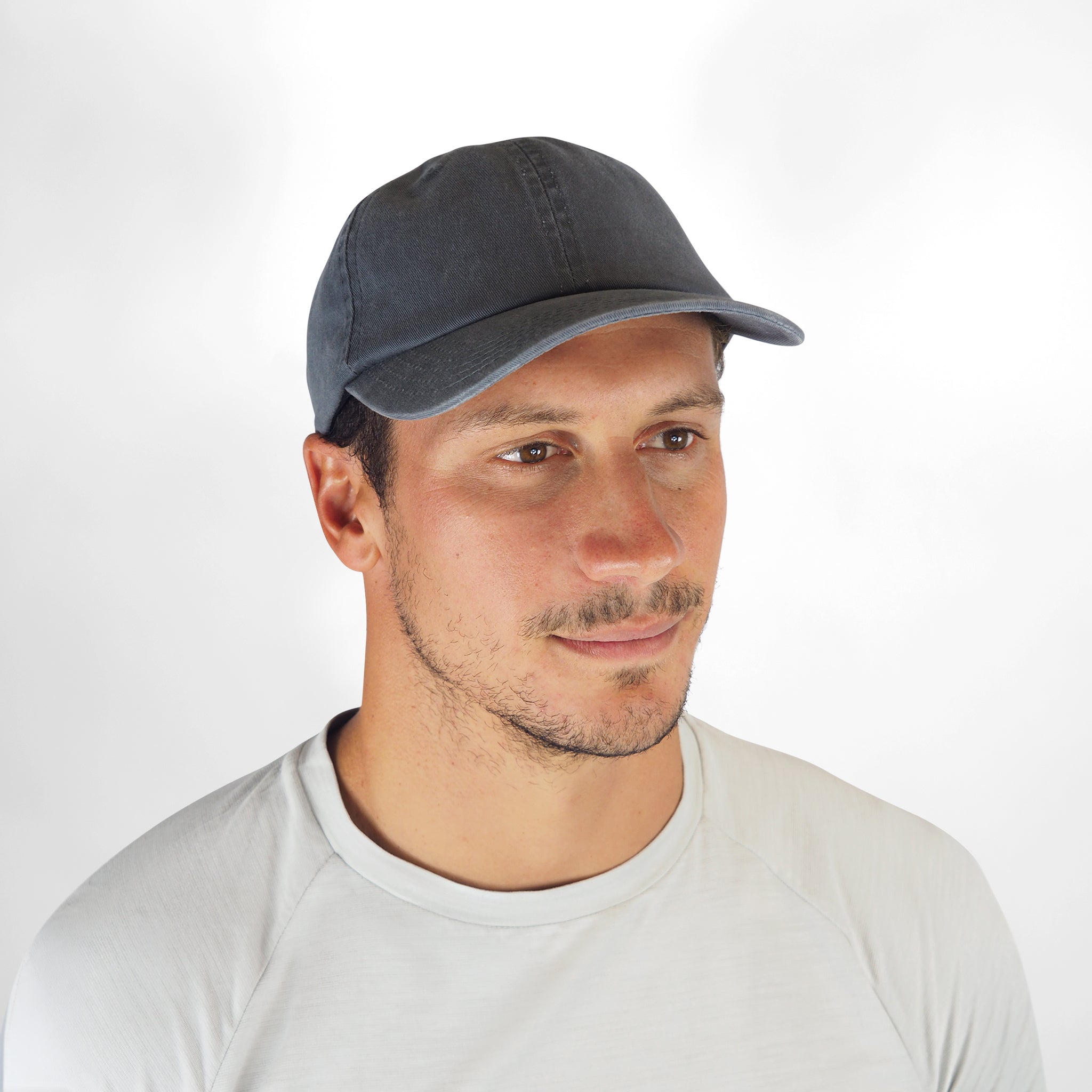 Washed Cotton Cap - Grey