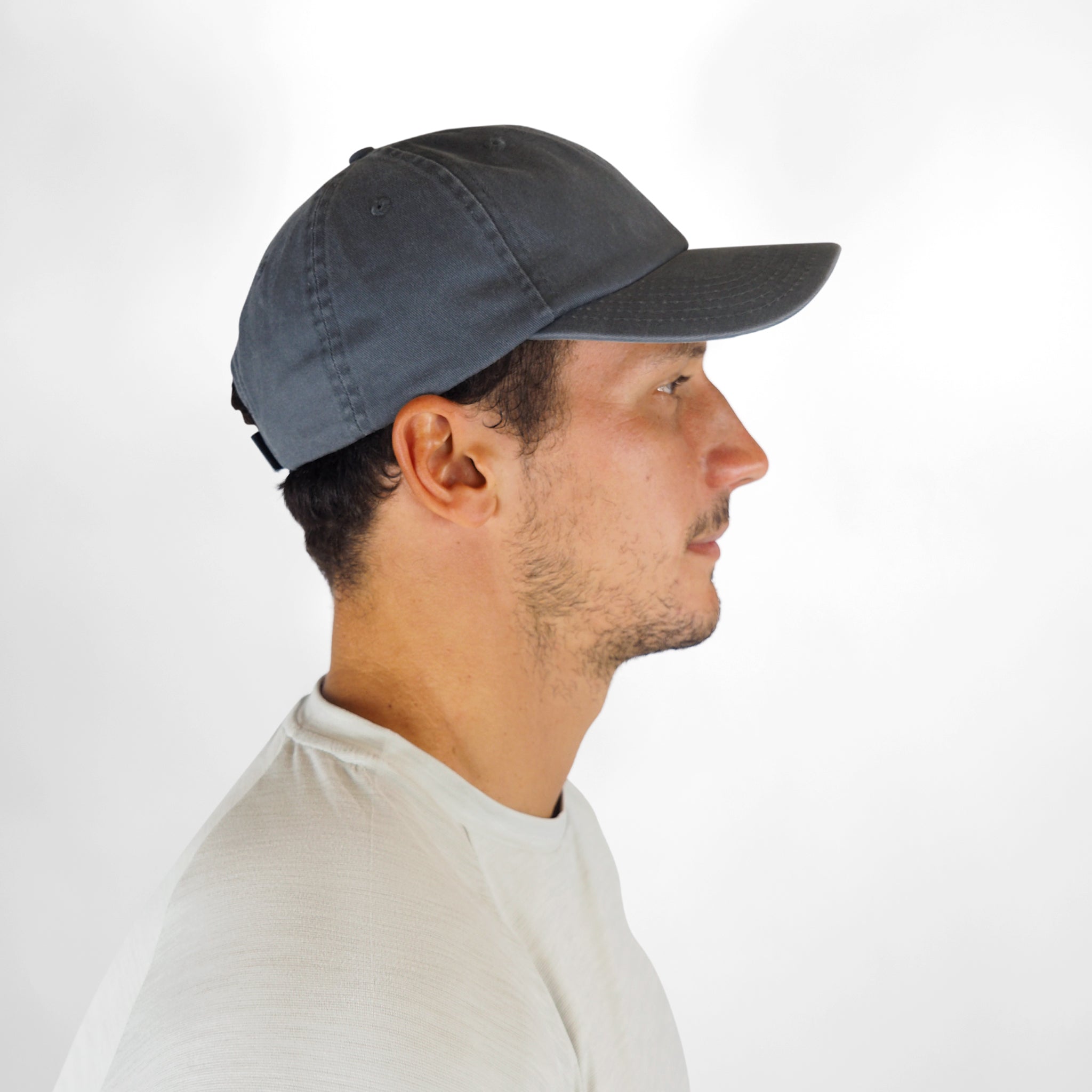 Washed Cotton Cap - Grey