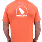 WINDSURFER Mens UV Performance S/S Tech Tee- Fluro Orange - CUSTOM