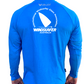 WINDSURFER Mens UV Performance L/S Tech Top- Cyan - CUSTOM