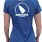 WINDSURFER Womens UV Performance Tech Tee- Ocean Blue - CUSTOM