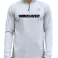 Windsurfer- UV Long Sleeve ZIP Tech Top - Silver - CUSTOM