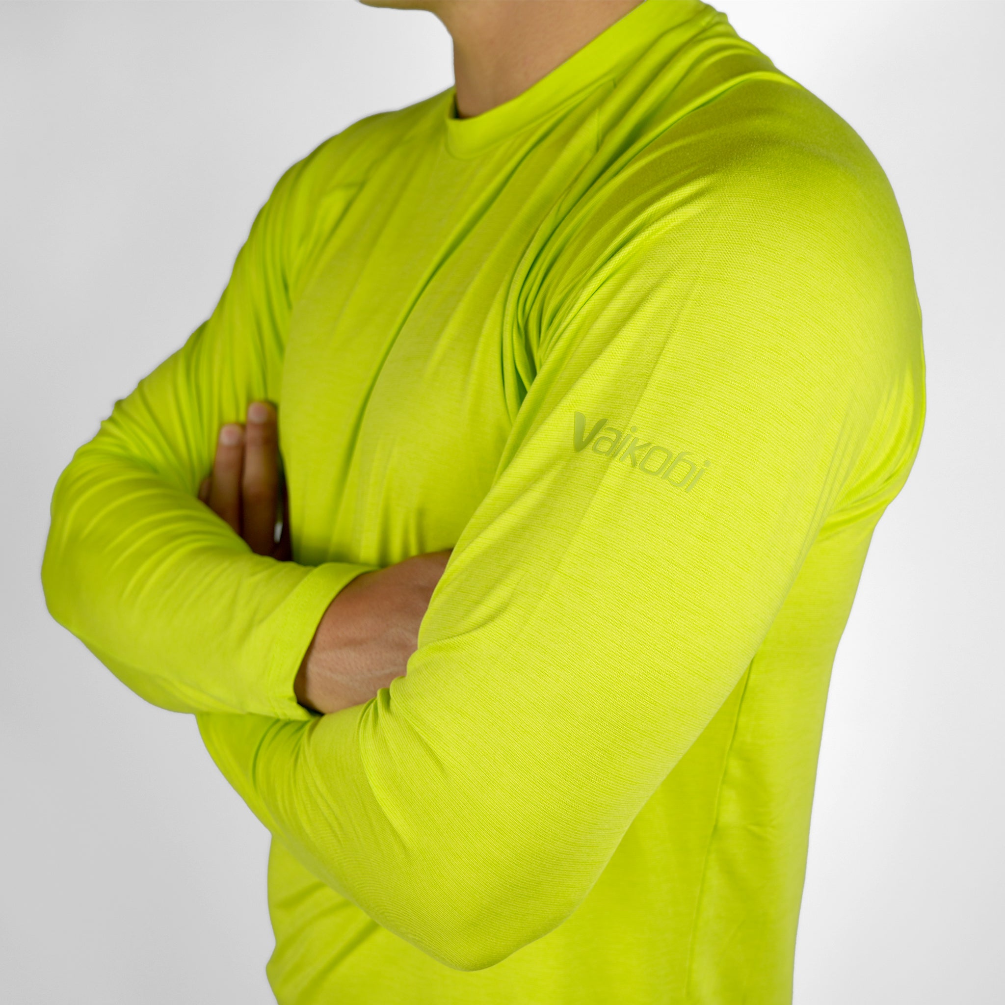 UV Ocean Tech L/S Tee - Lime