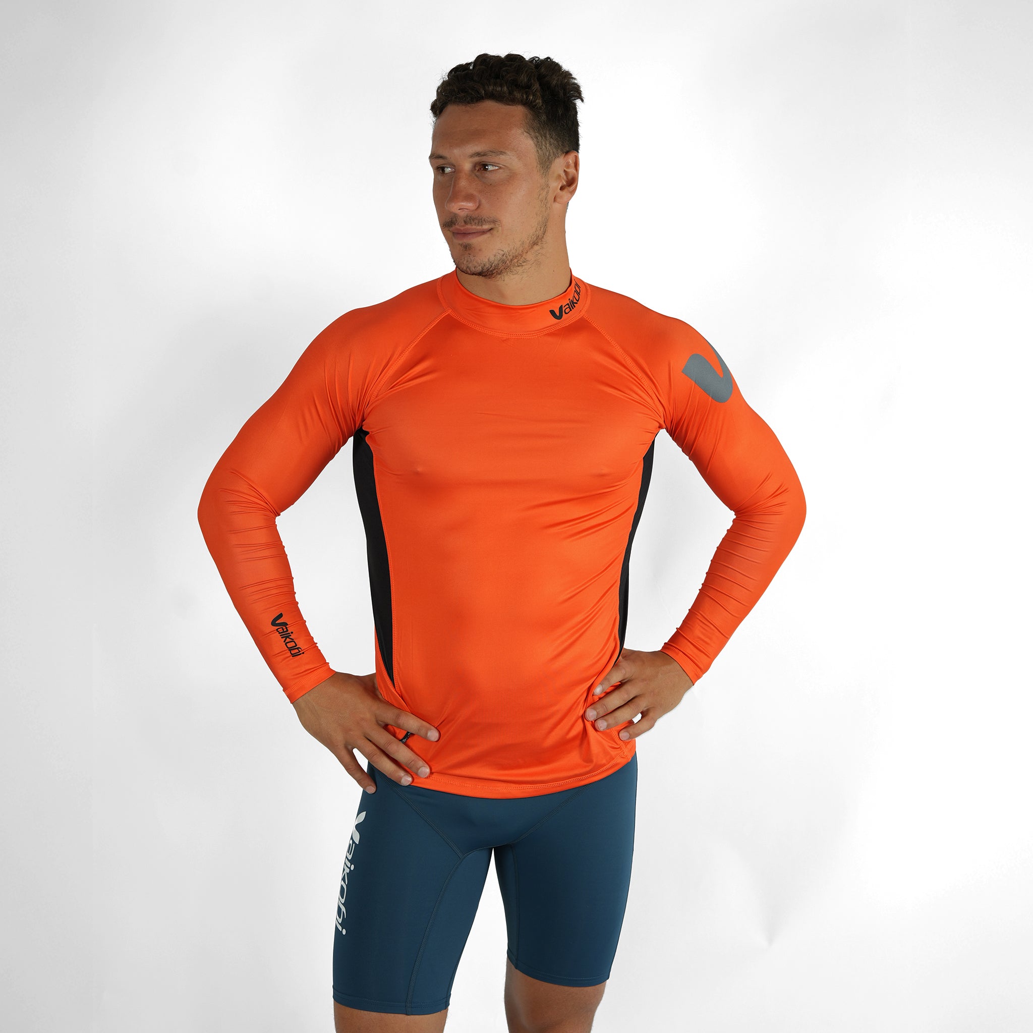 Long Sleeve Rash Top - Orange | Vaikobi