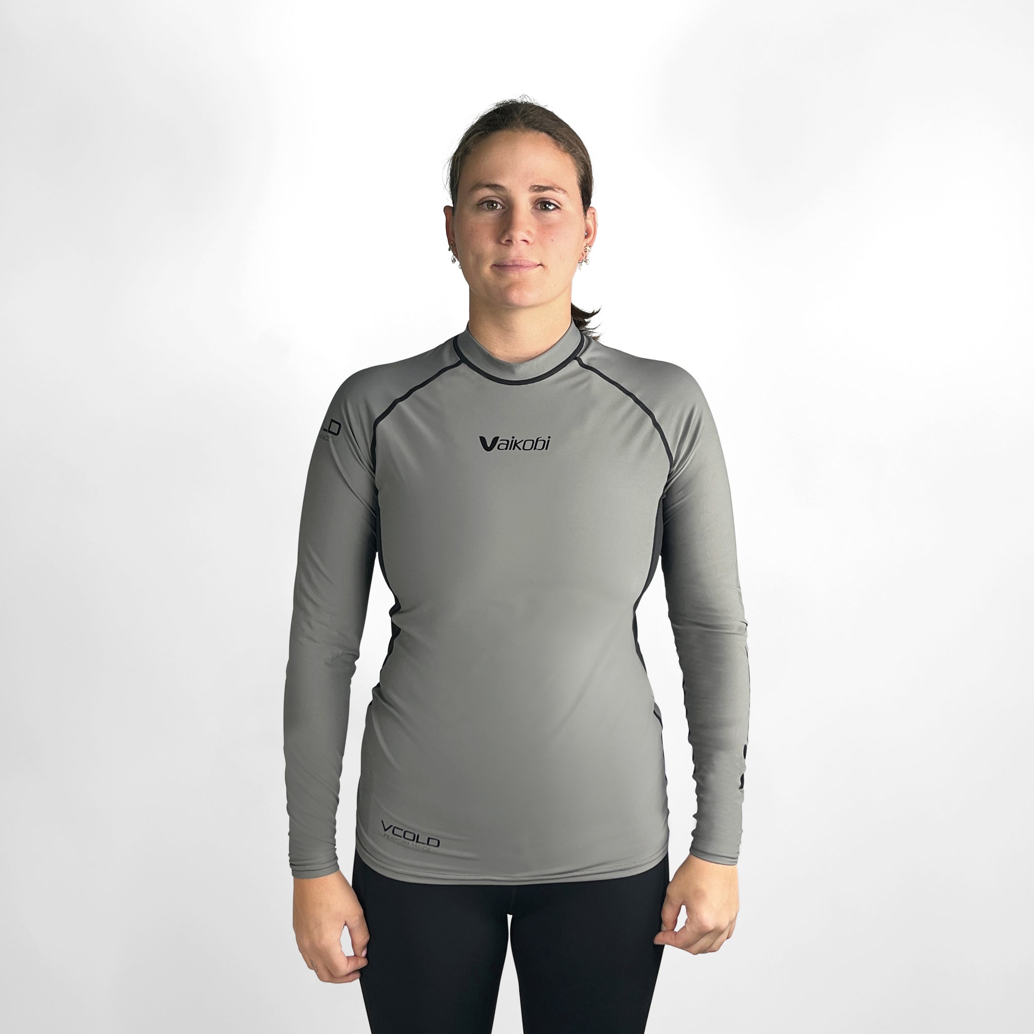 VCOLD Base Layer Long Sleeve Top - Grey/Black