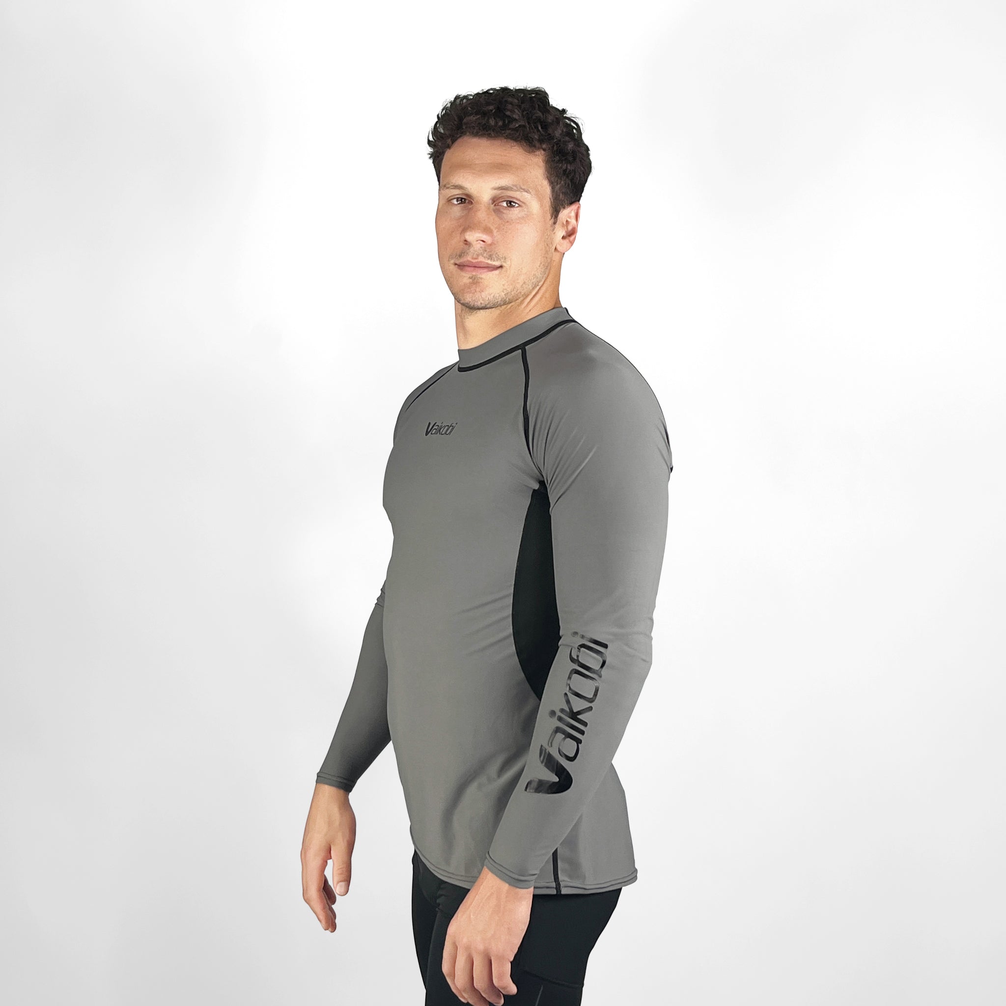 VCOLD Base Layer Long Sleeve Top - Grey/Black