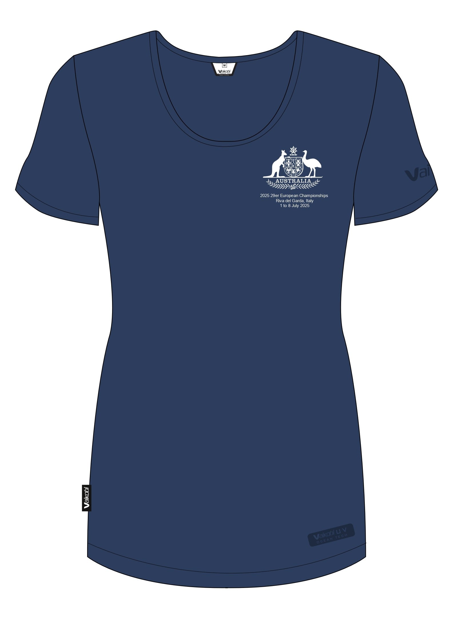 Women's UV Ocean Tech S/S Tee - Navy - 29er EUROPEAN Champs
