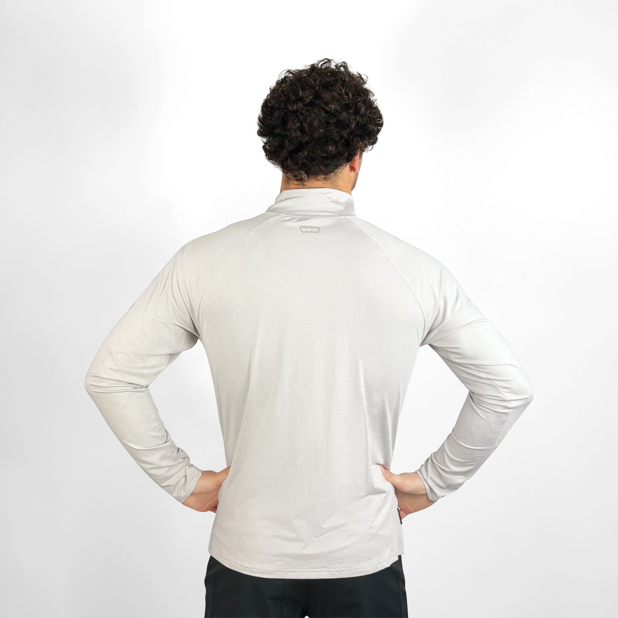 UV Ocean Tech L/S Zip Top - Silver