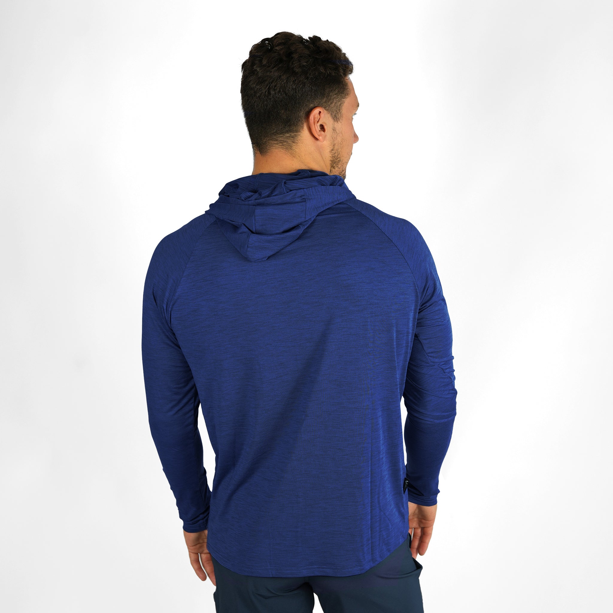 UV Ocean Tech L/S Hooded Top - Navy