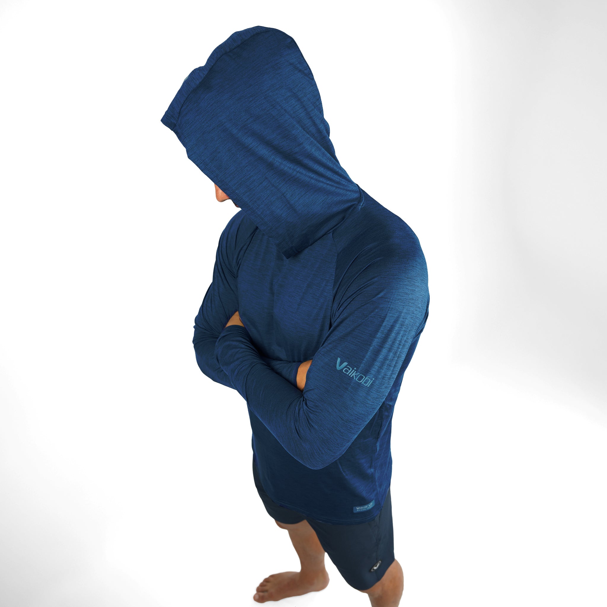UV Ocean Tech L/S Hooded Top - Navy