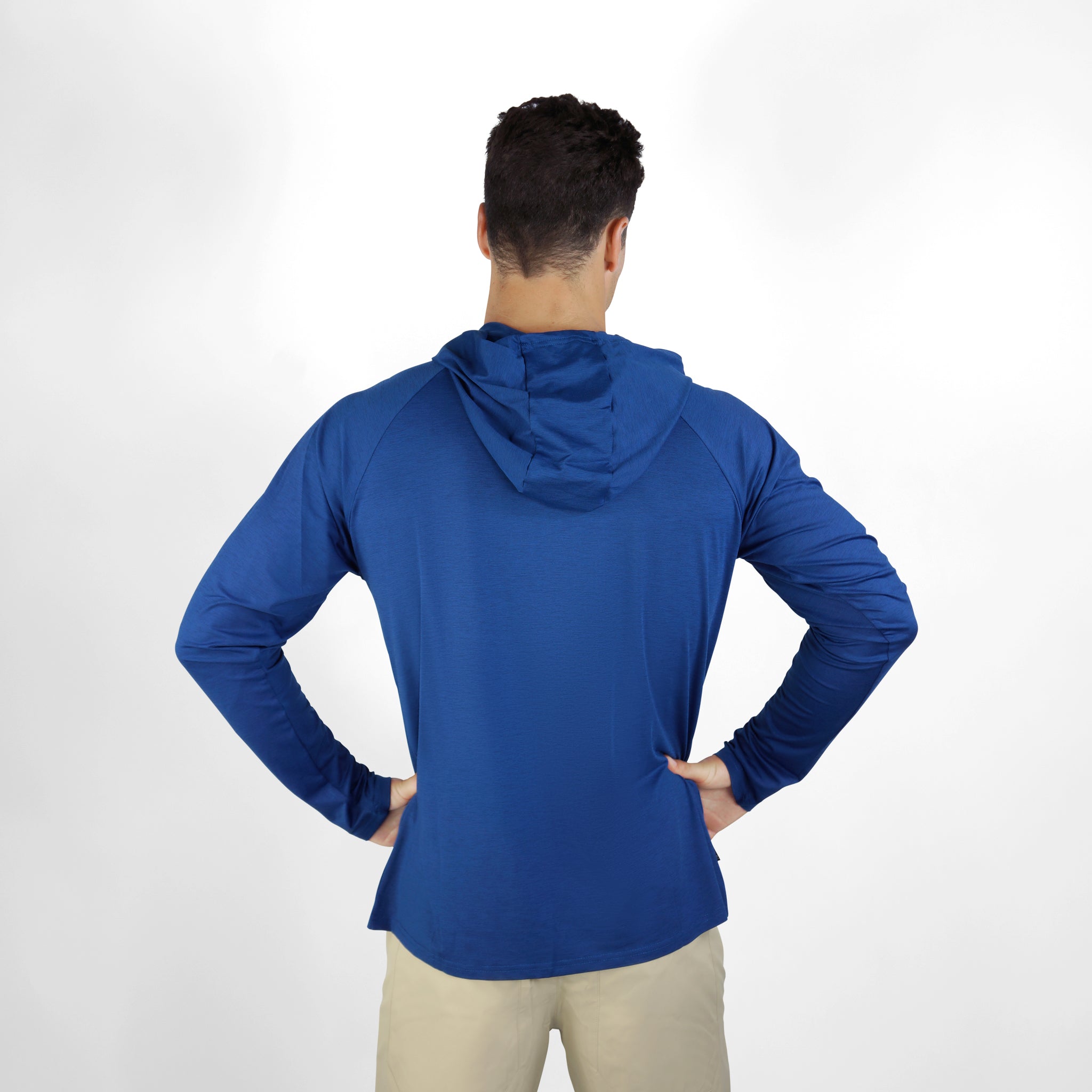 18 FOOTERS UV Ocean Tech Long Sleeve Hooded Top - Navy
