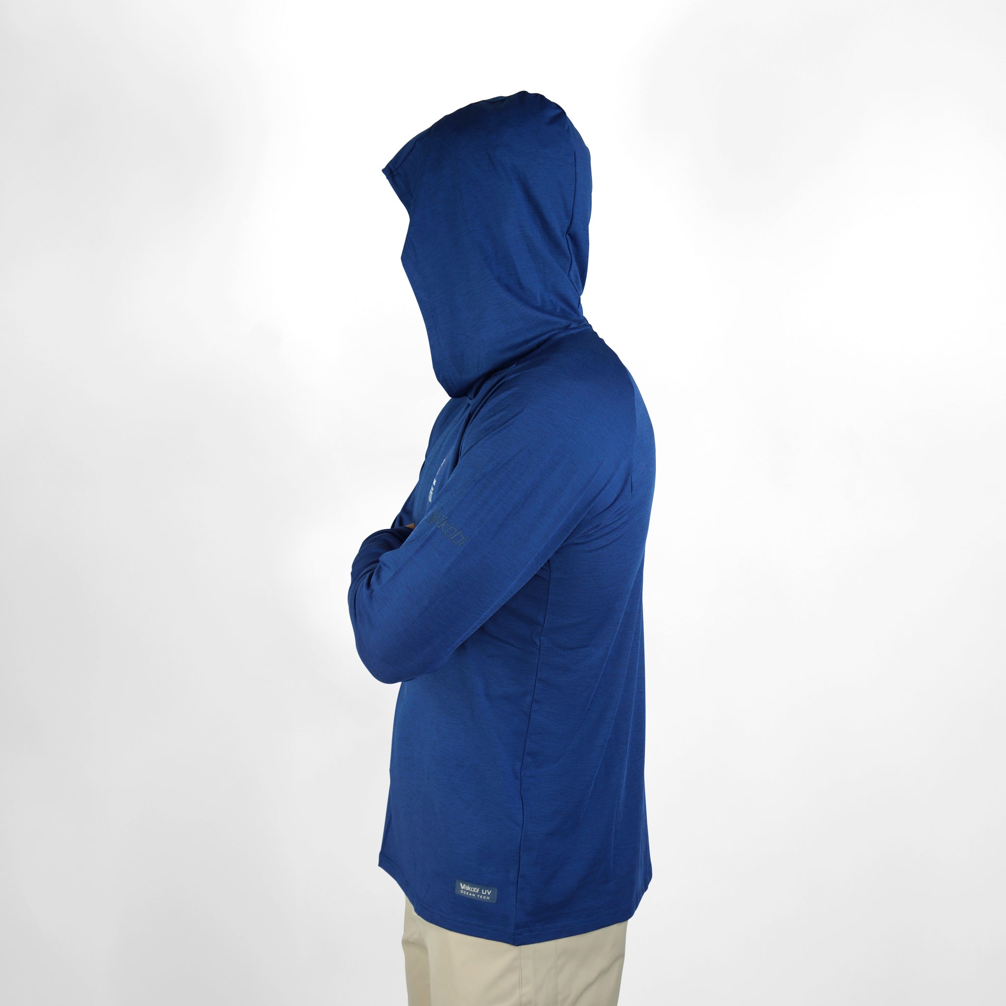 18 FOOTERS UV Ocean Tech Long Sleeve Hooded Top - Navy