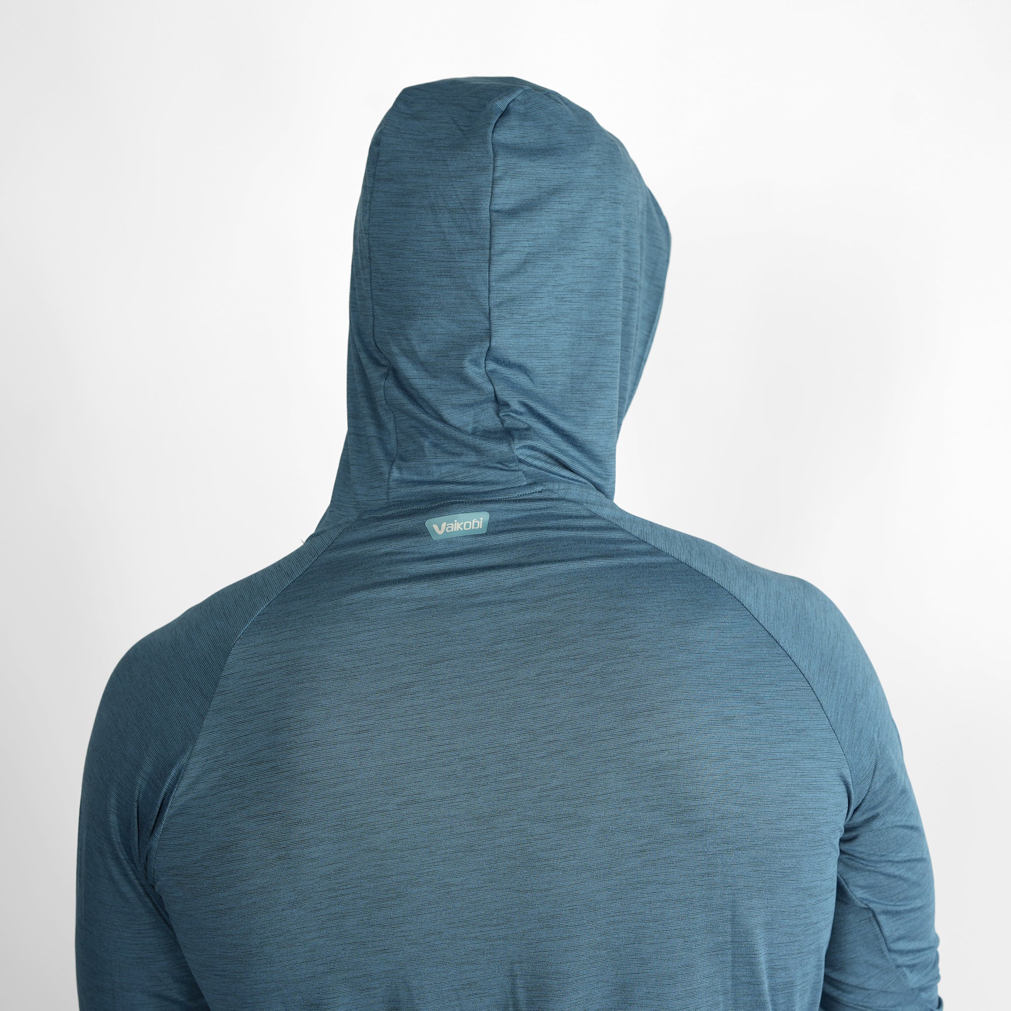 UV Ocean Tech L/S Hooded Top - Ocean Blue
