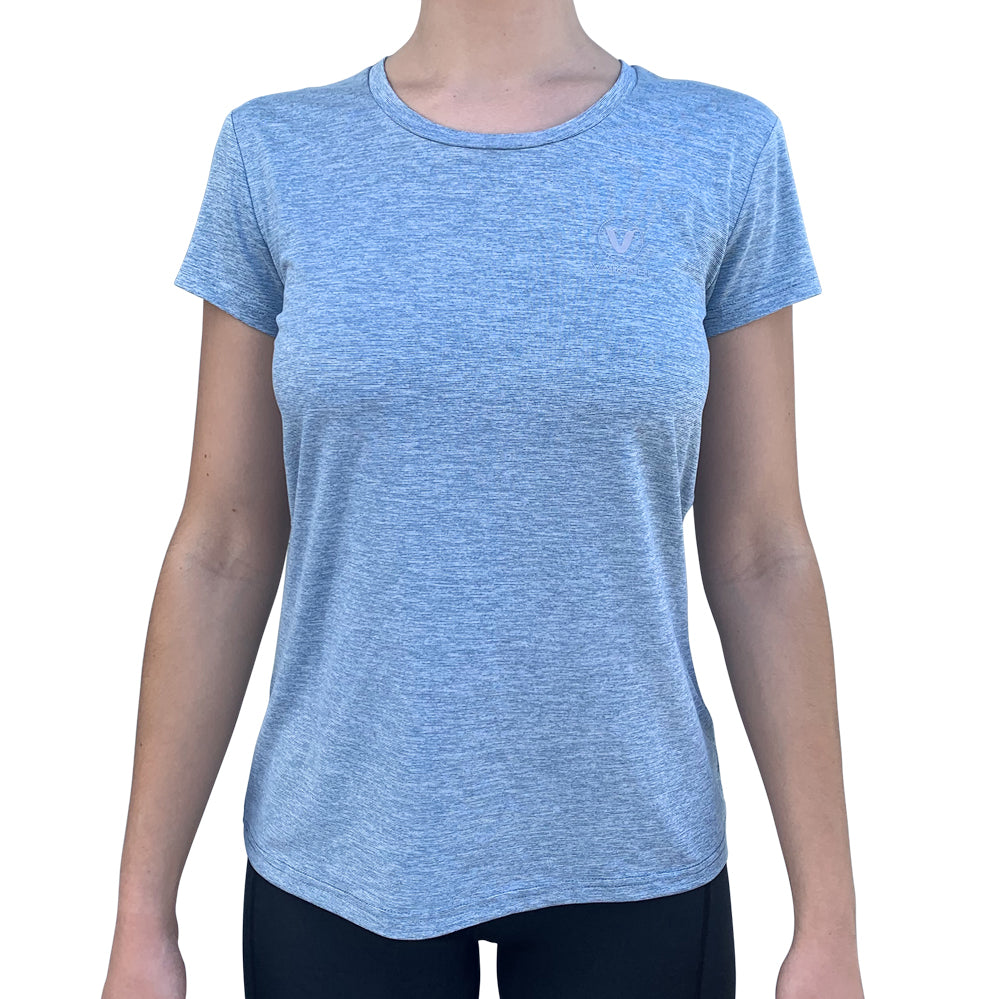 Season 2023 - Women's UV Performance Tech Tee - Heather Blue