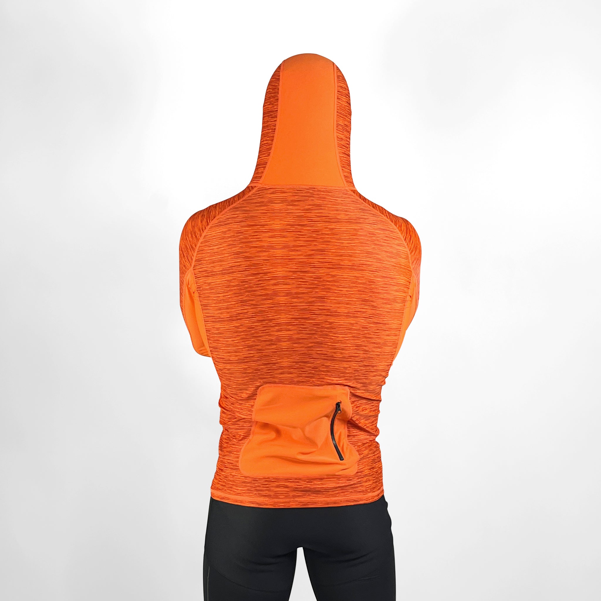 Hooded UV Long Sleeve Rash Top - Orange