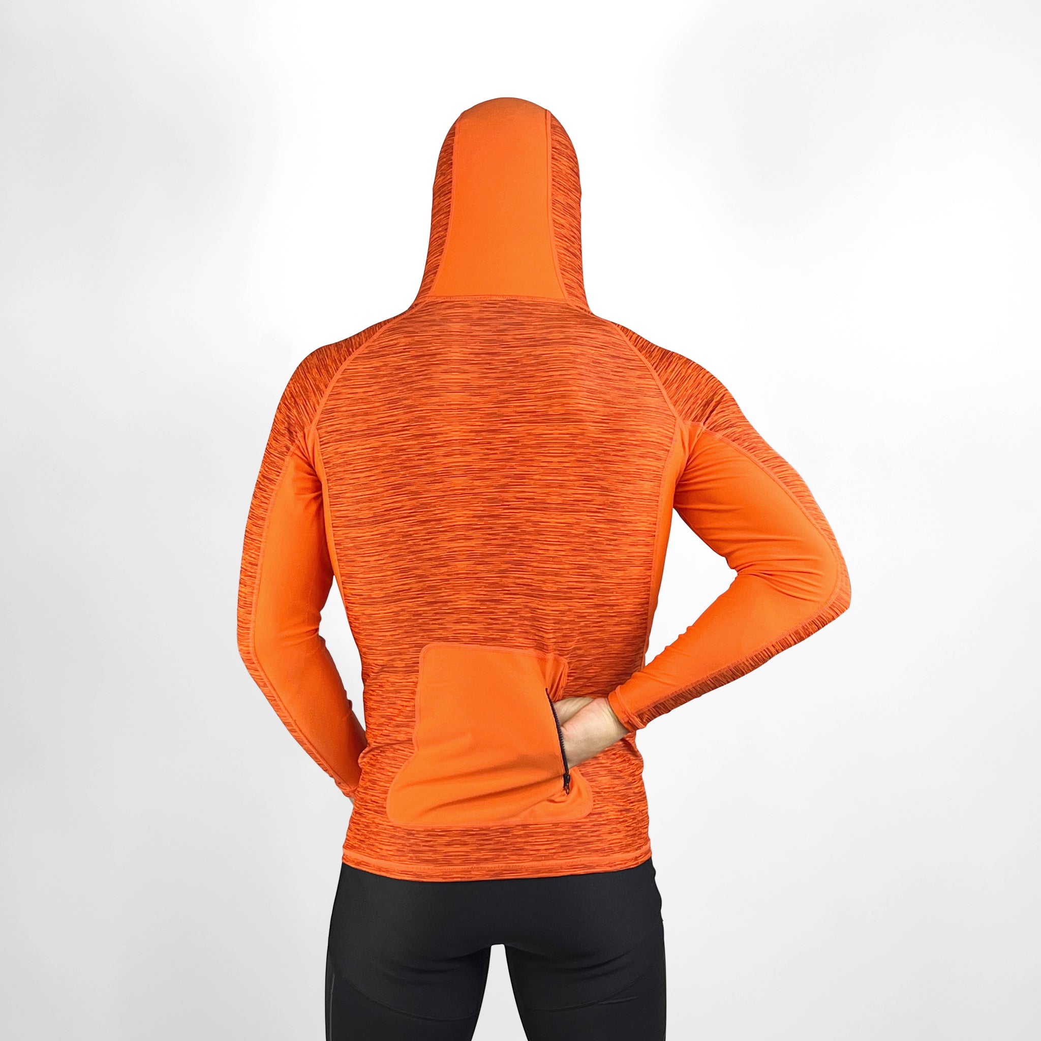 Hooded UV Long Sleeve Rash Top - Orange
