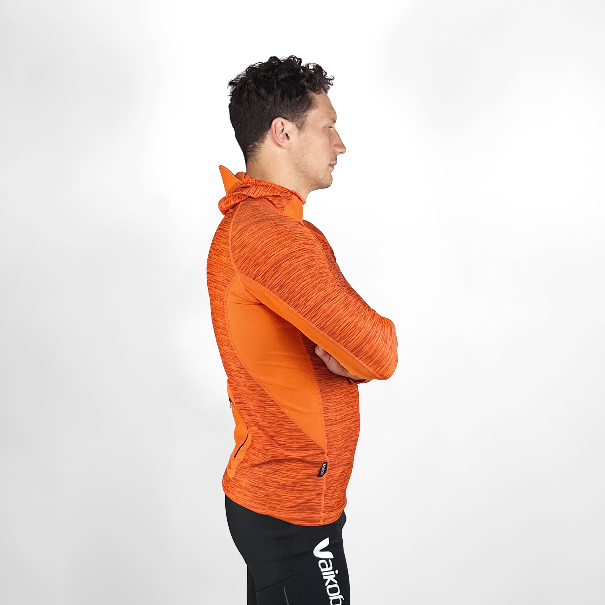 Hooded UV Long Sleeve Rash Top - Orange