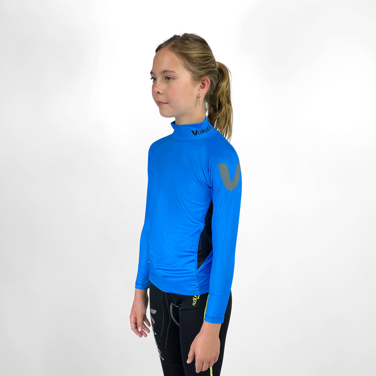 Youth UV Long Sleeve Rash Top - Cyan