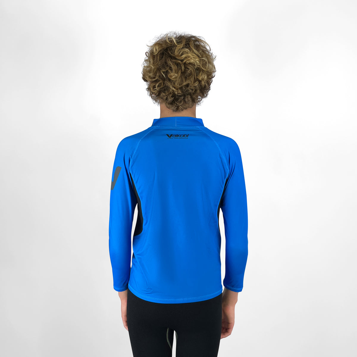 Youth UV Long Sleeve Rash Top - Cyan