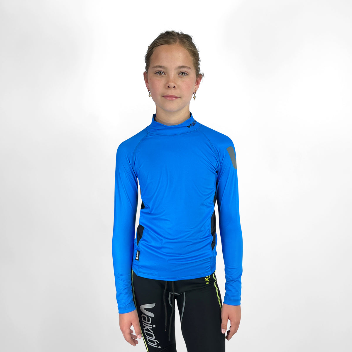 Youth UV Long Sleeve Rash Top - Cyan
