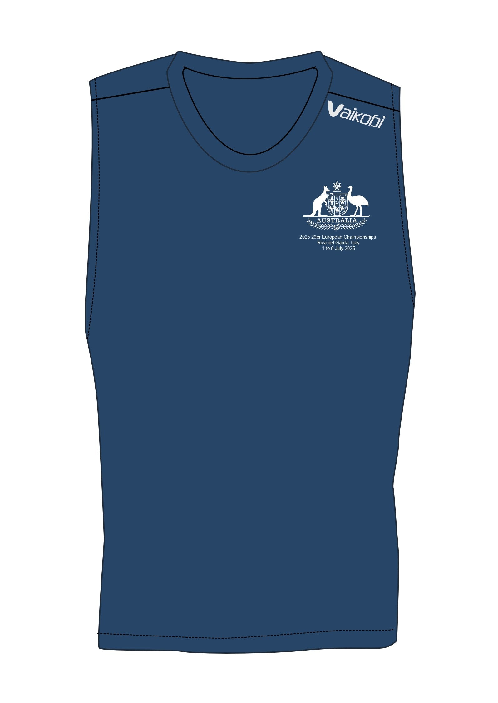 UV Spandex Race Vest - Navy - 29er EUROPEAN Champs