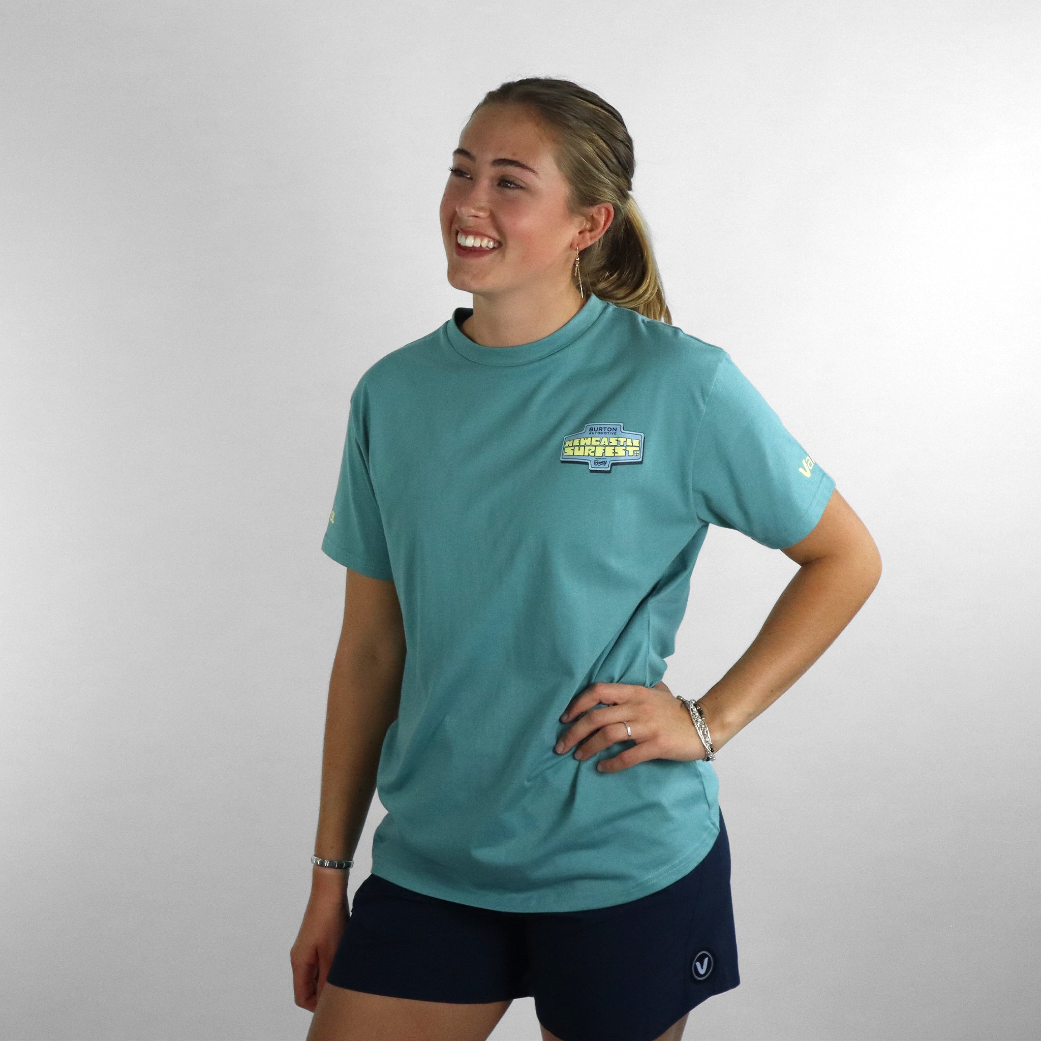 Newcastle Surfest Adult Tee - Teal