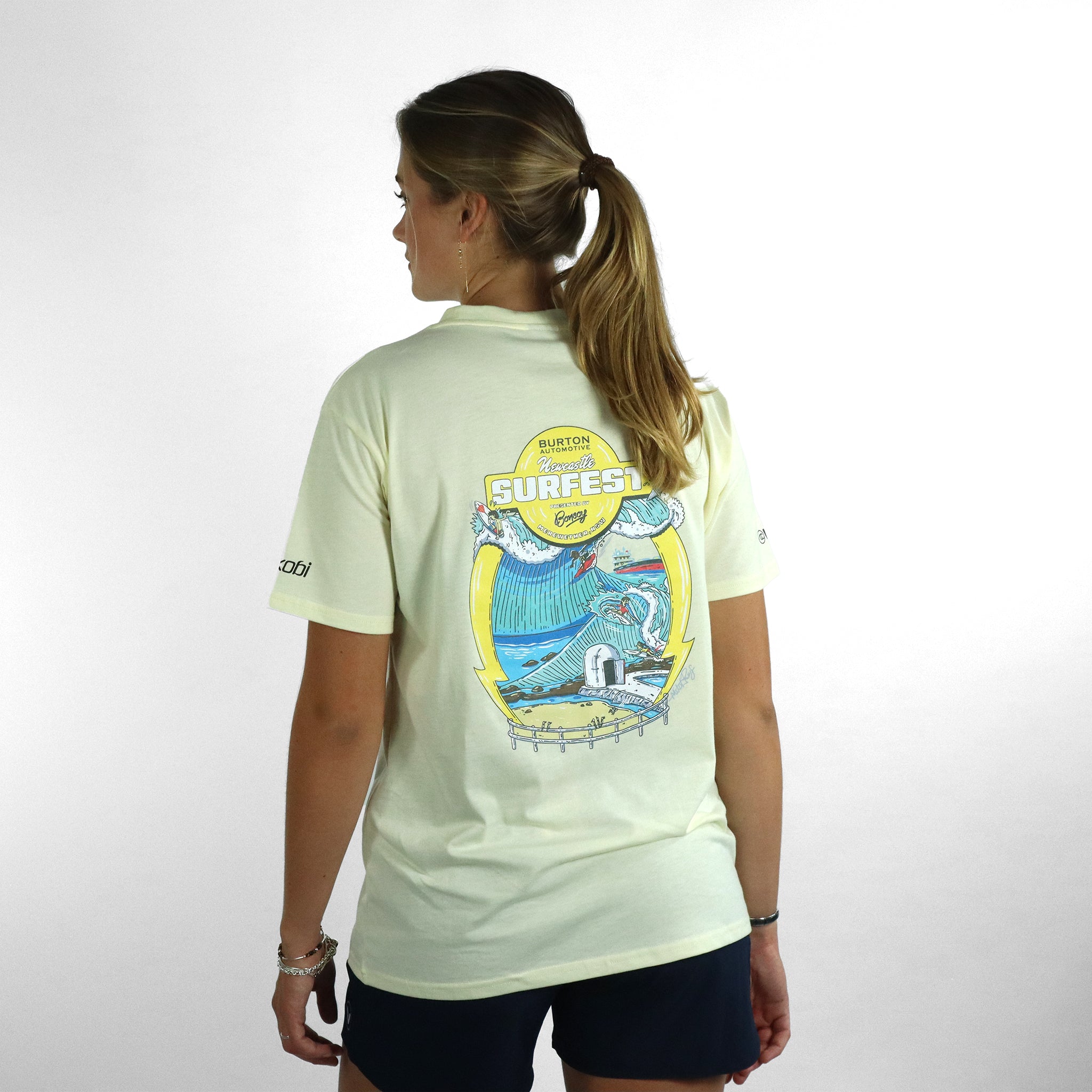 Newcastle Surfest Adult Tee - Natural