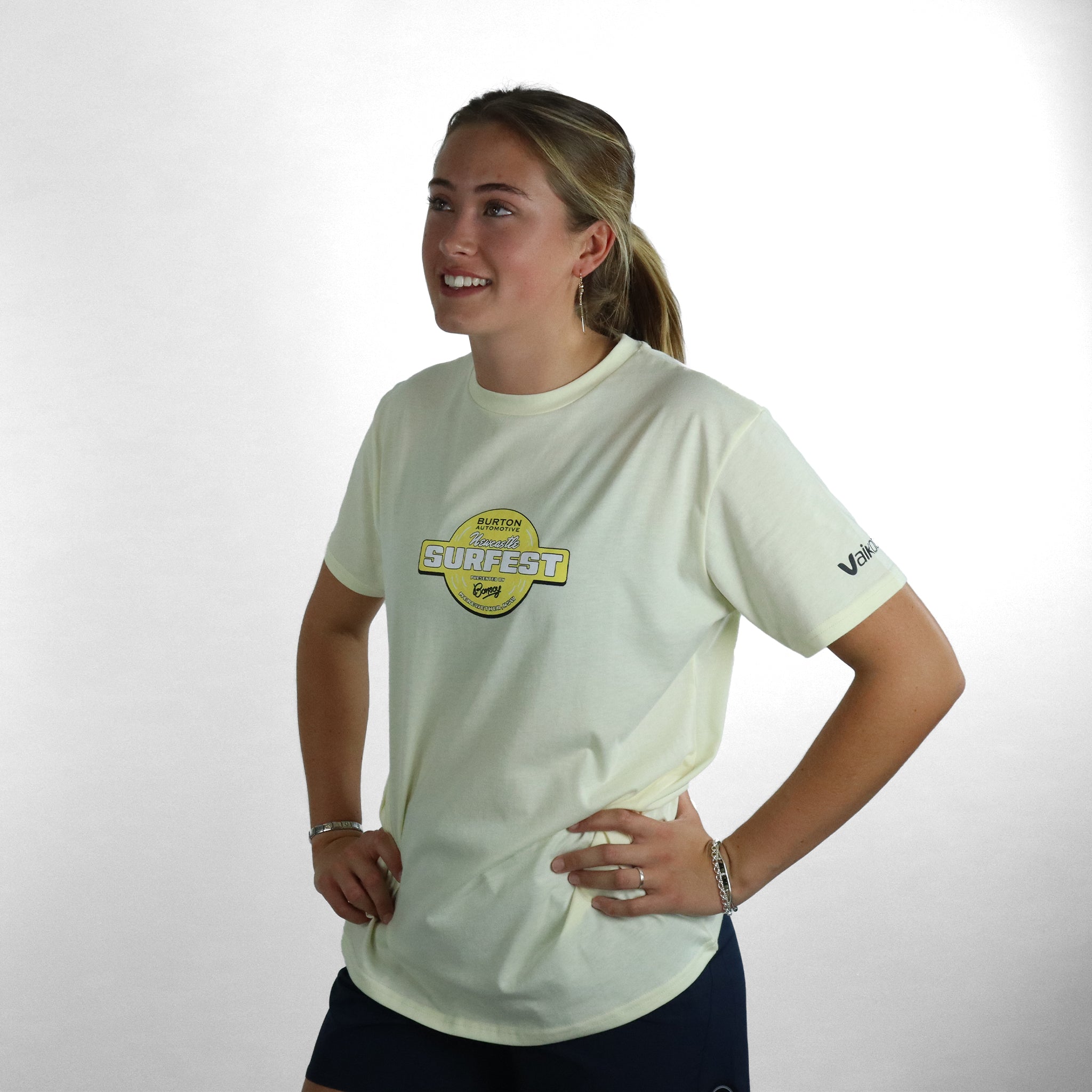 Newcastle Surfest Adult Tee - Natural