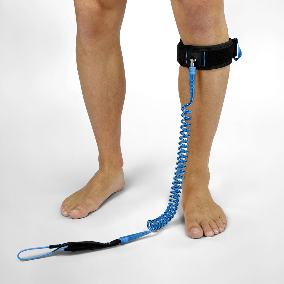 Ocean Fixed Calf Leash - Cyan