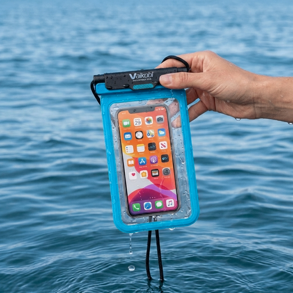Waterproof Phone Case - Cyan
