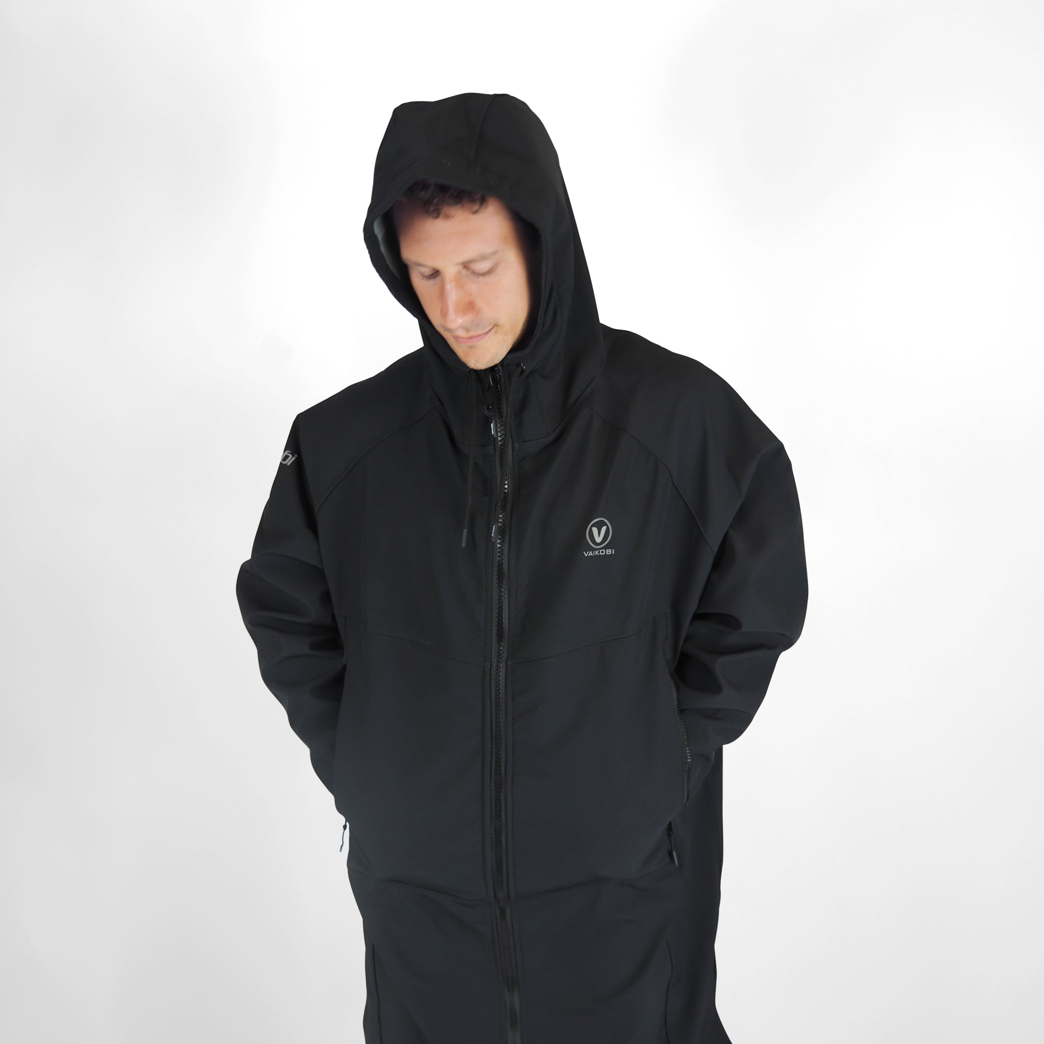 Beach Coat - Black/Grey