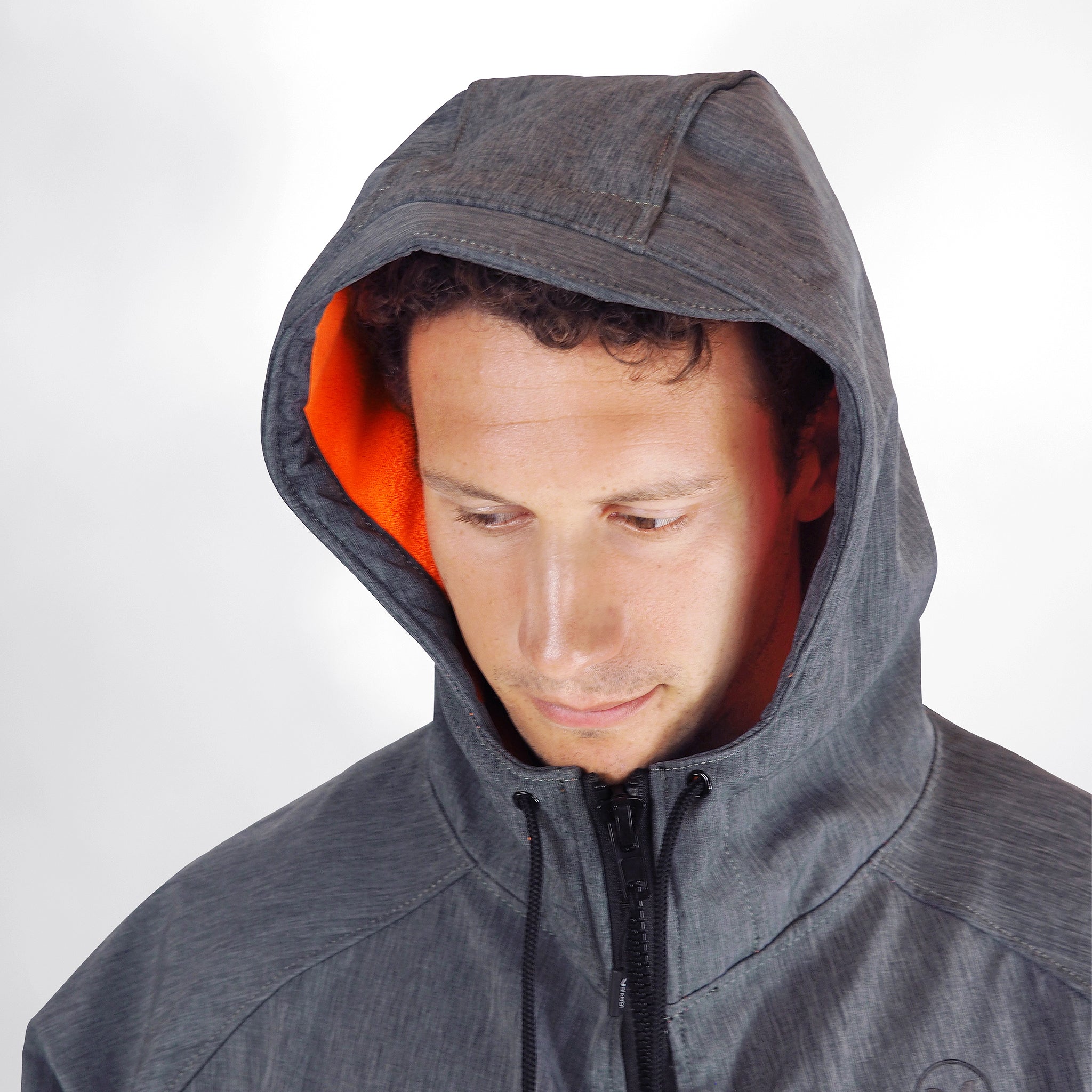 Beach Coat - Grey/Orange