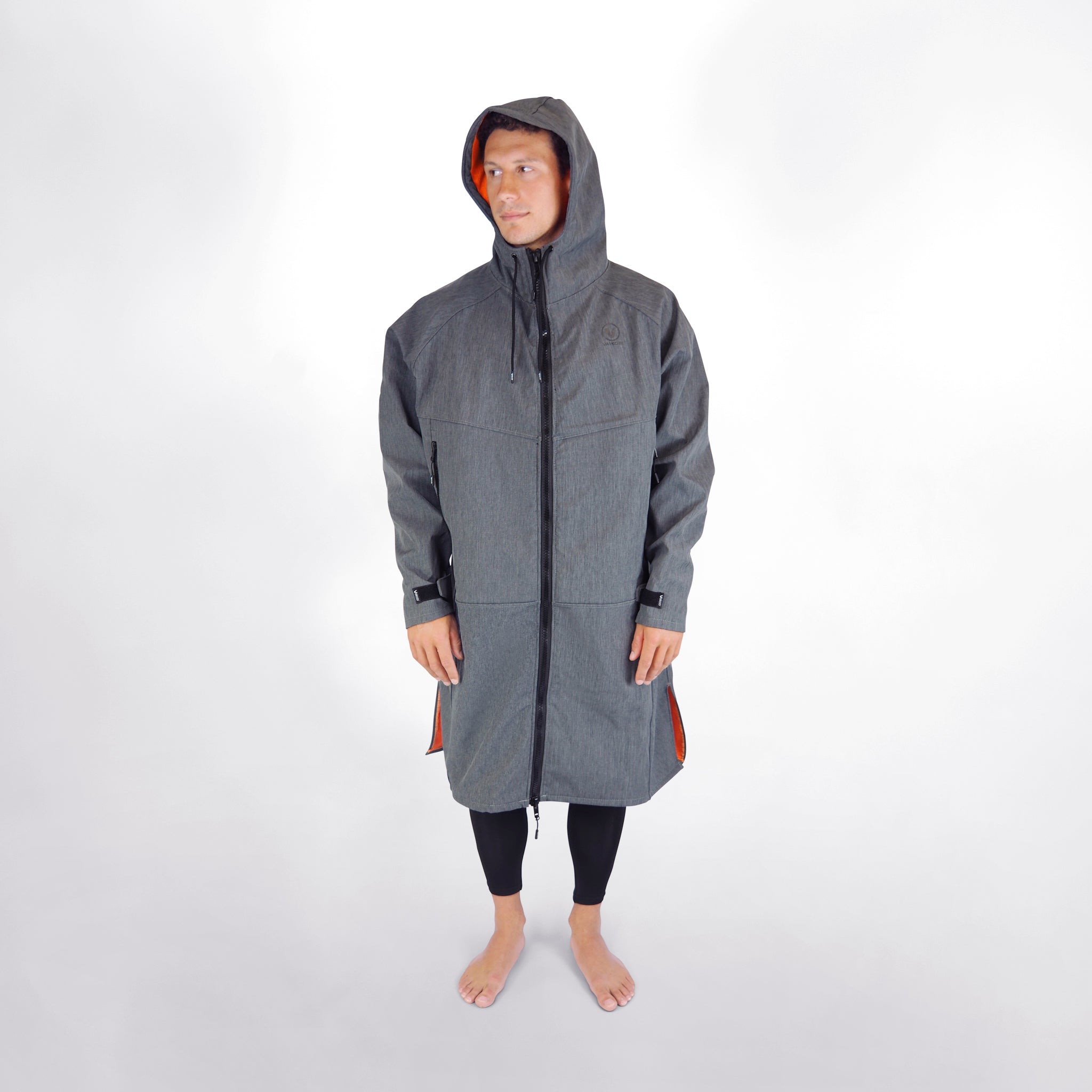 Beach Coat - Grey/Orange