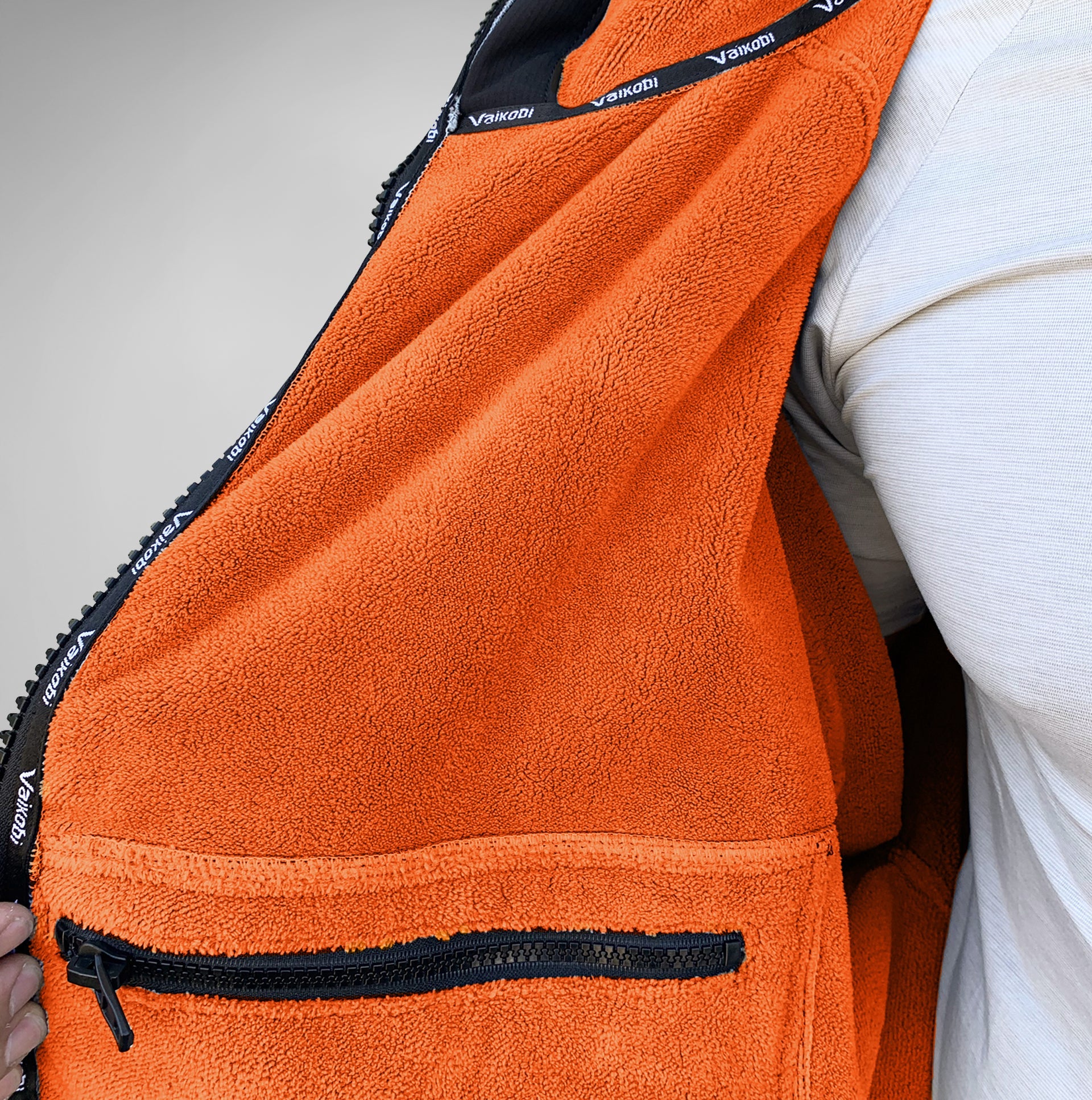 Beach Coat - Grey/Orange