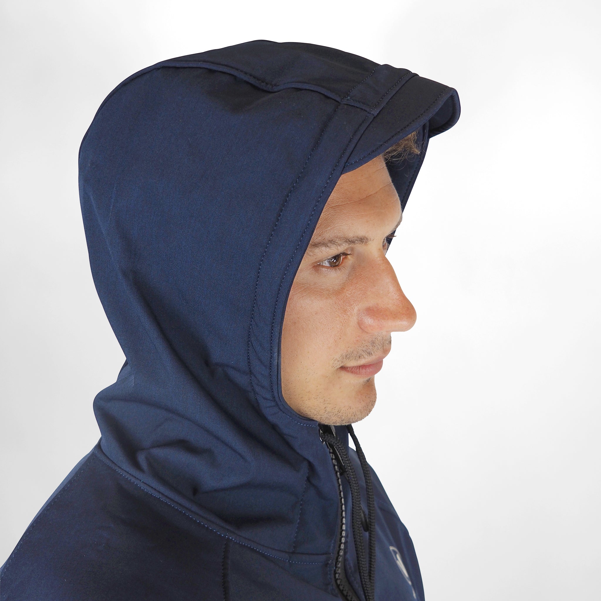 Beach Coat - Navy/Cyan