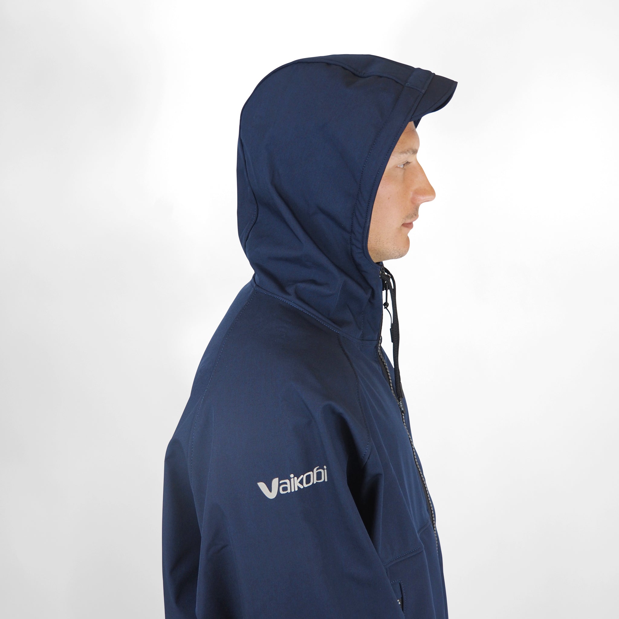 Beach Coat - Navy/Cyan