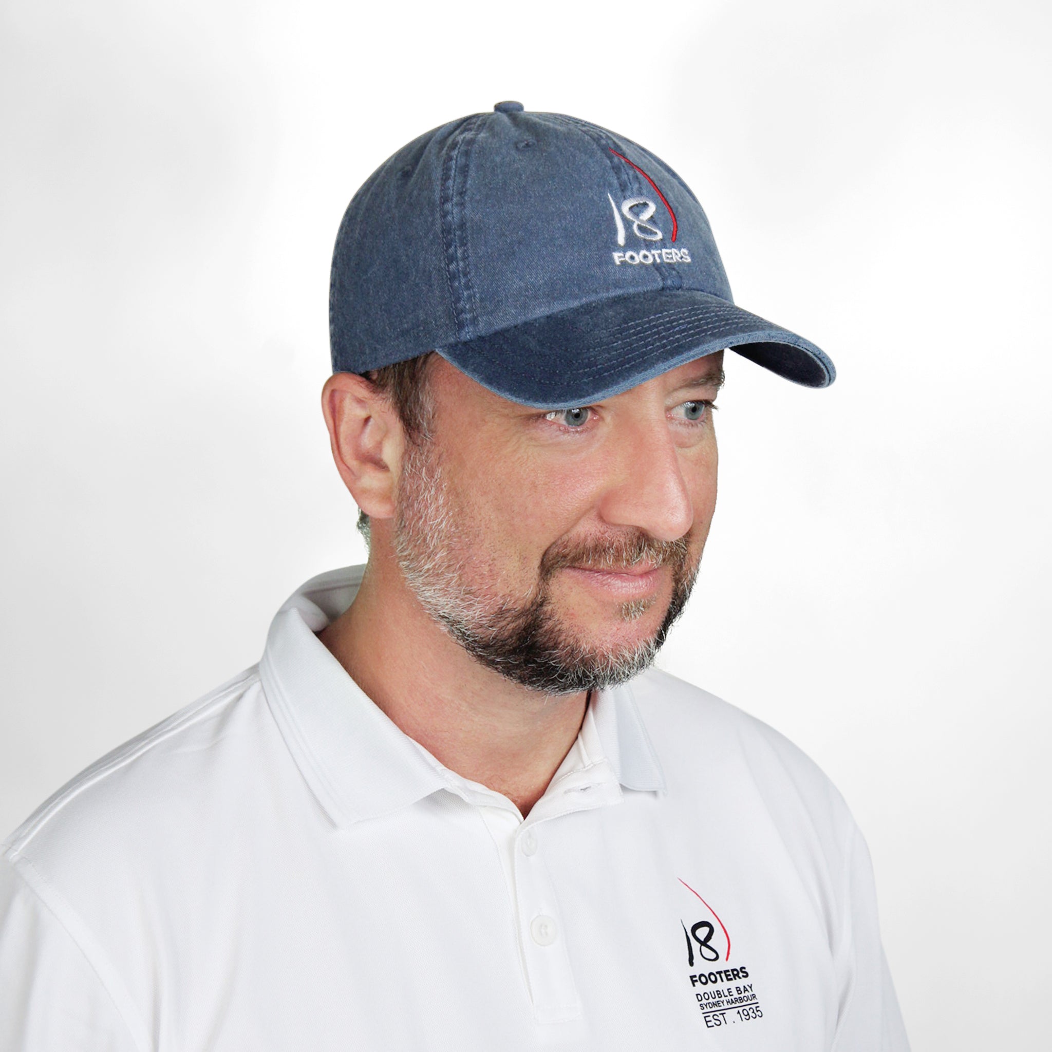 18 FOOTERS Dad Cap - Washed Navy