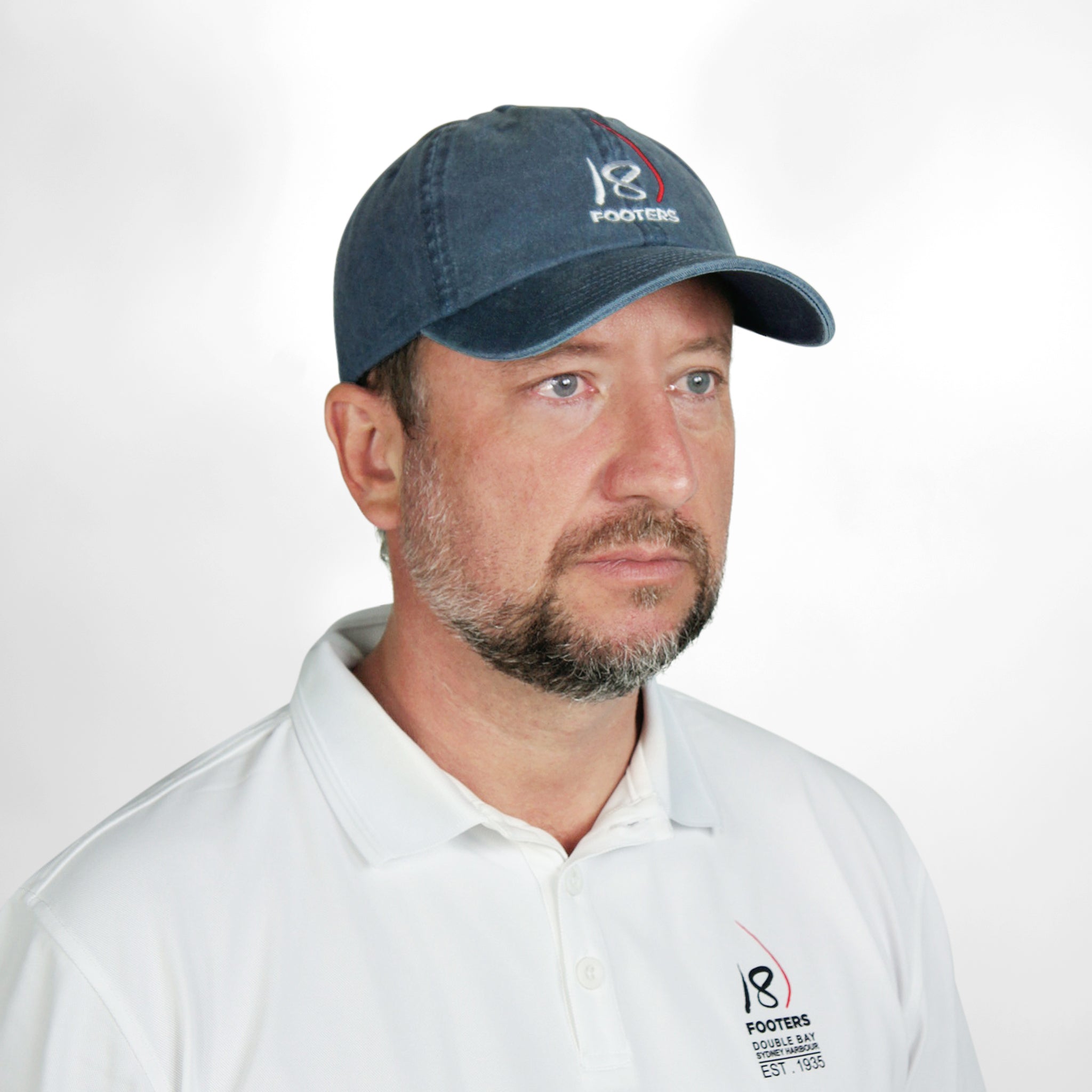 18 FOOTERS Dad Cap - Washed Navy