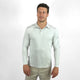 UV Ocean Tech Long Sleeve Polo - Silver