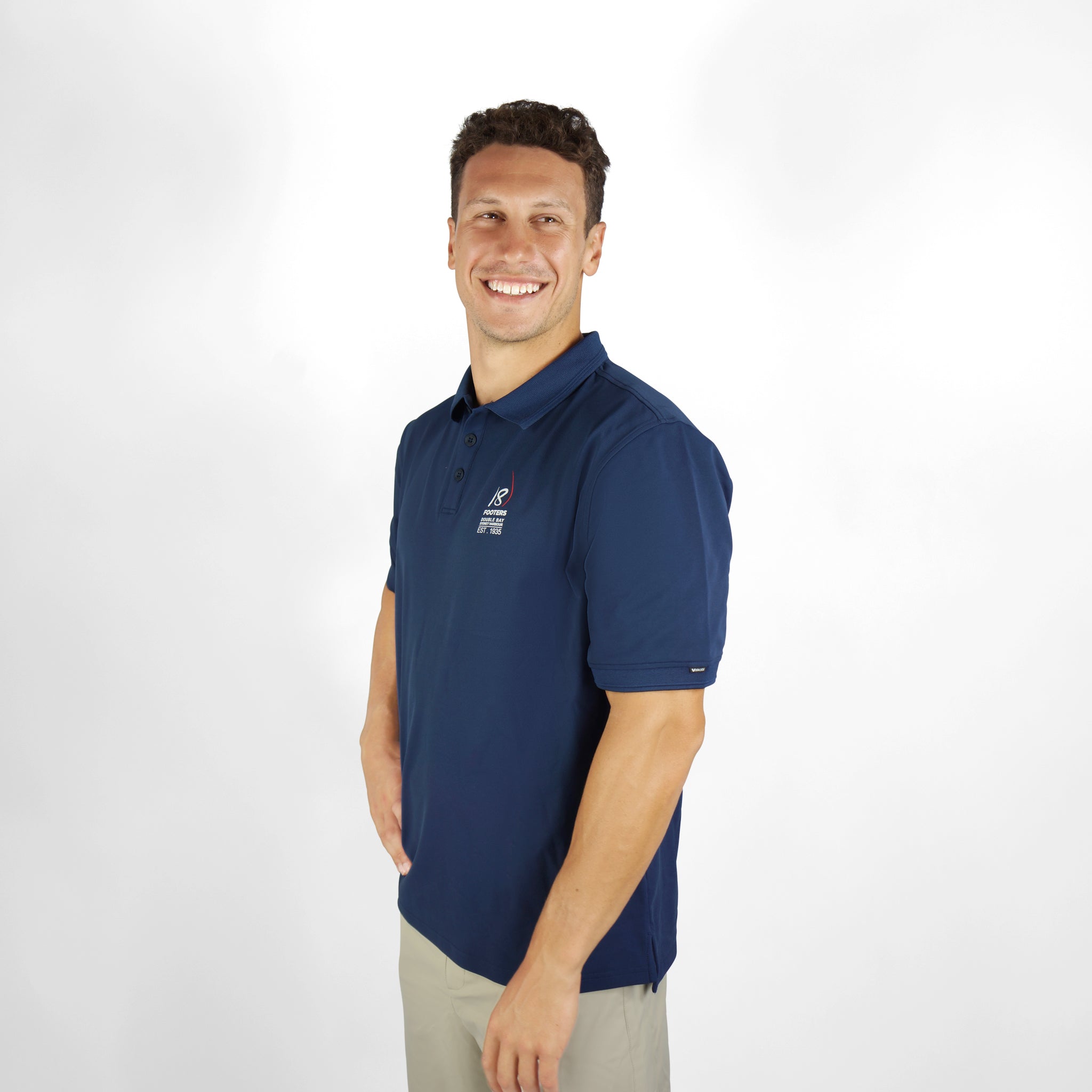 18 FOOTERS Antibes S/S Tech Polo - Navy