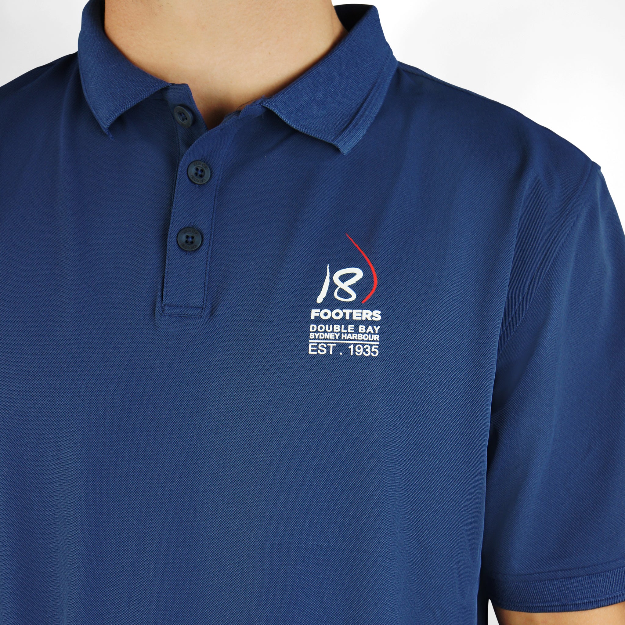 18 FOOTERS Antibes S/S Tech Polo - Navy