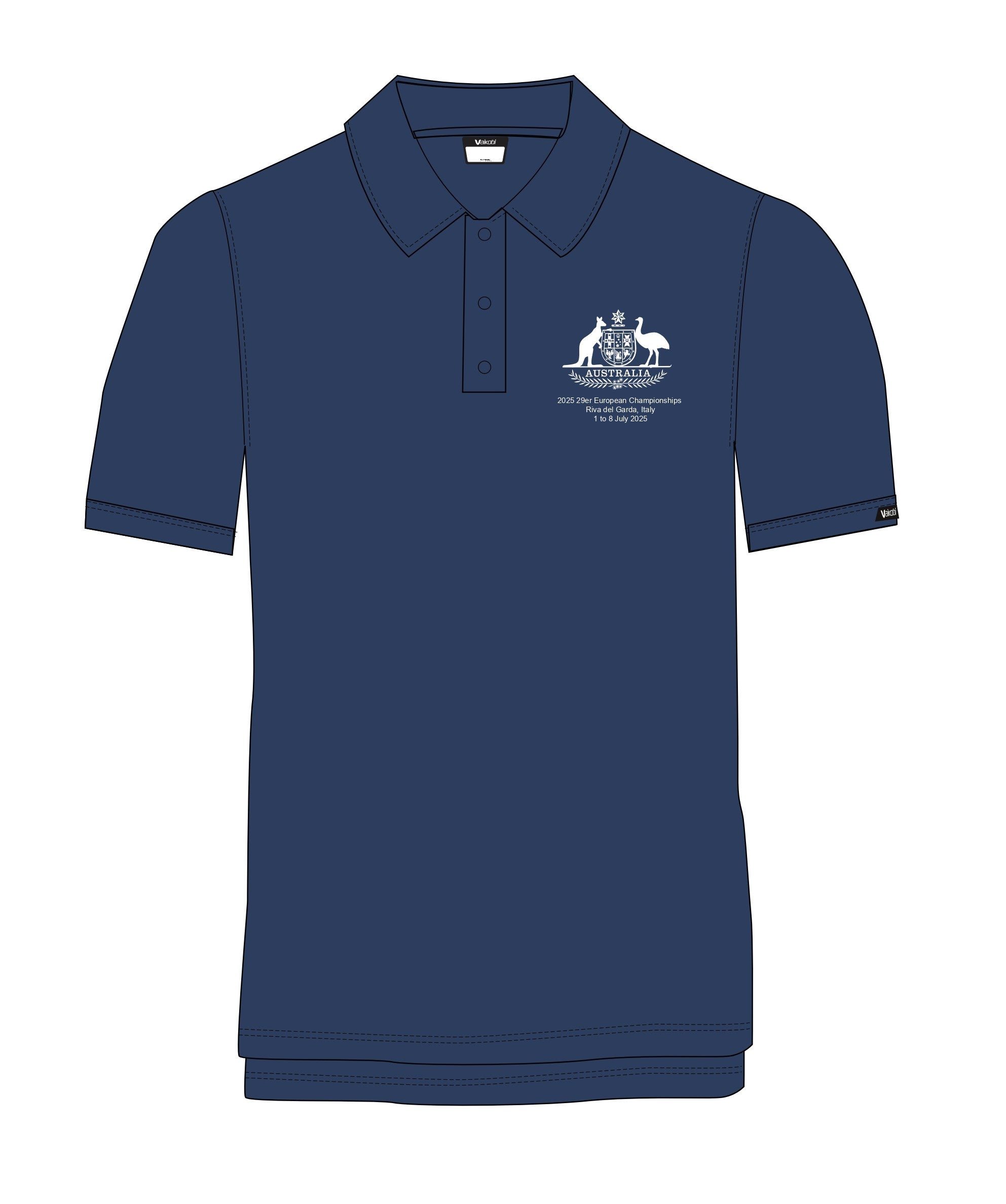 Antibes S/S Tech Polo - Navy - 29ers EUROPEAN CHAMPS