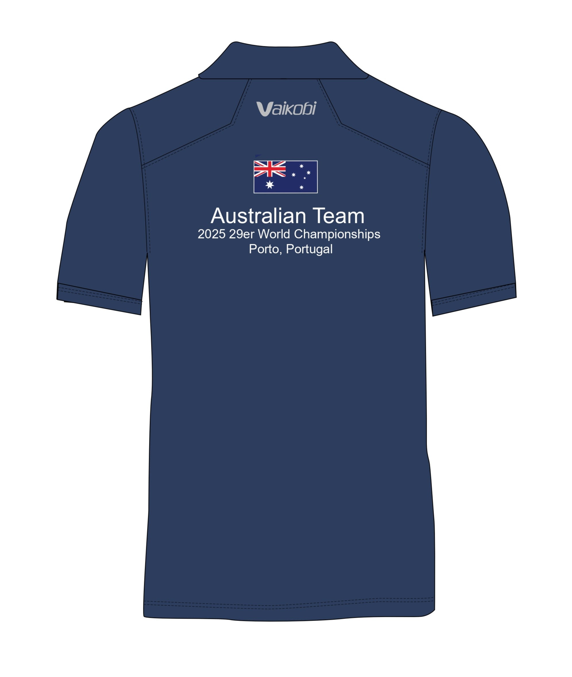Antibes S/S Tech Polo - Navy - 29ers WORLDS CHAMPS