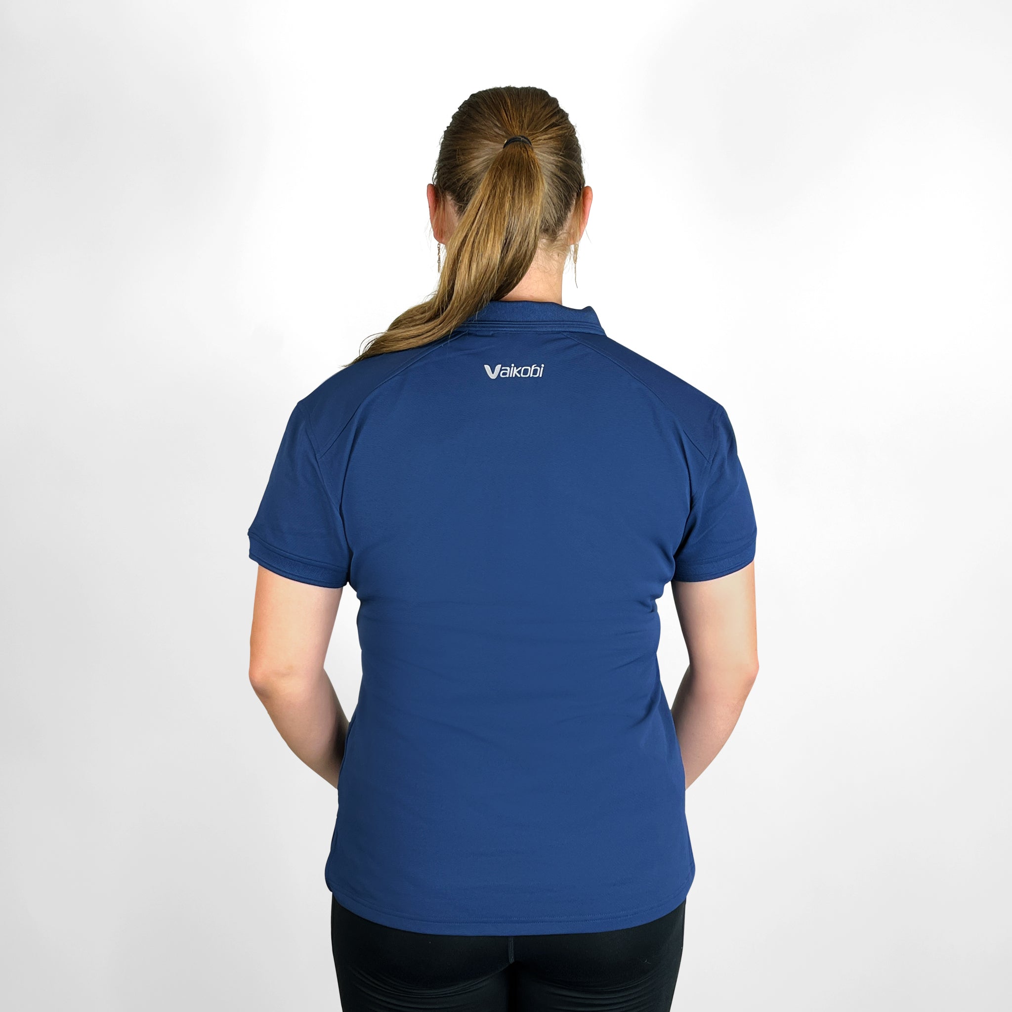 18 FOOTERS Women's Antibes Short Sleeve Polo - Navy