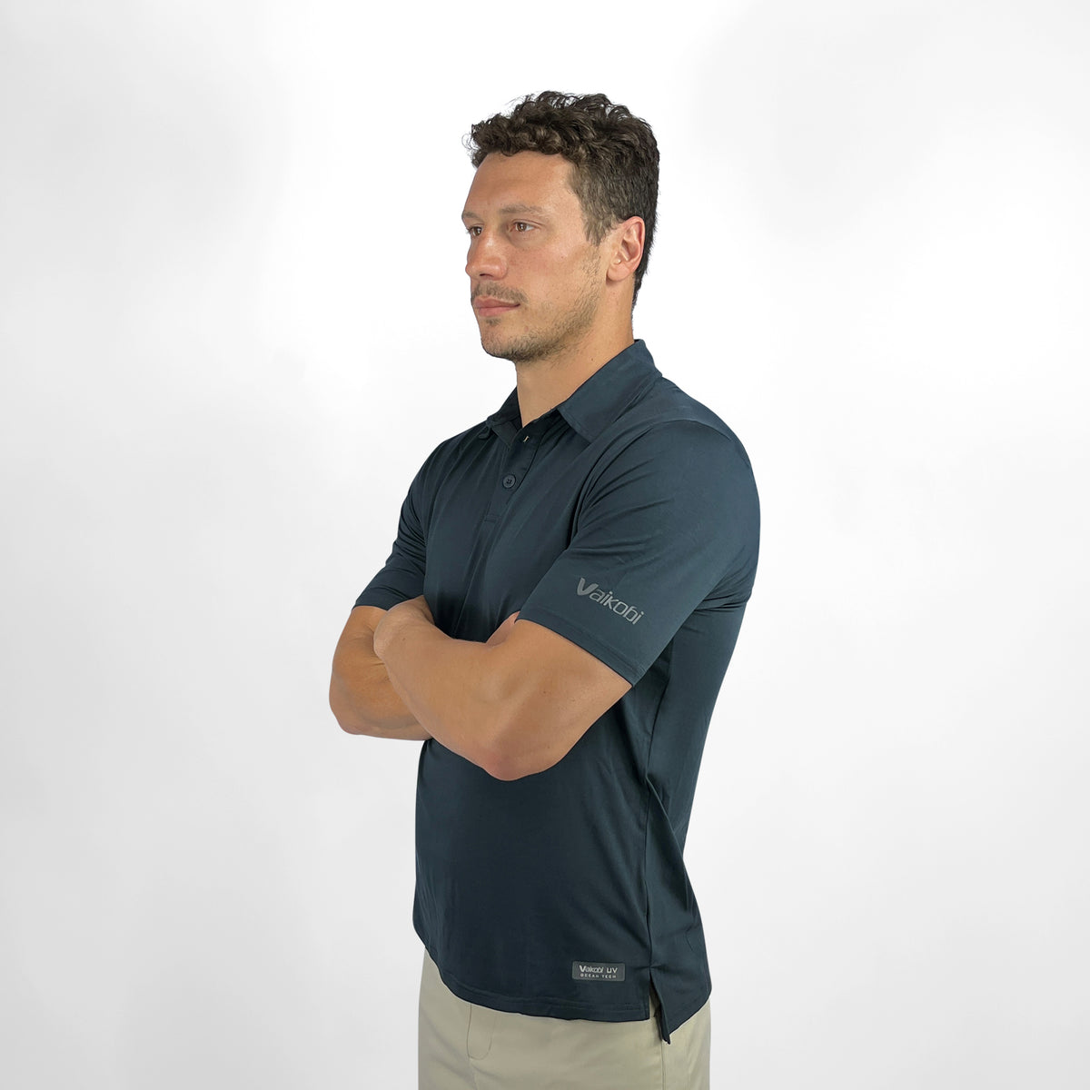 UV Ocean Tech Short Sleeve Polo - Charcoal
