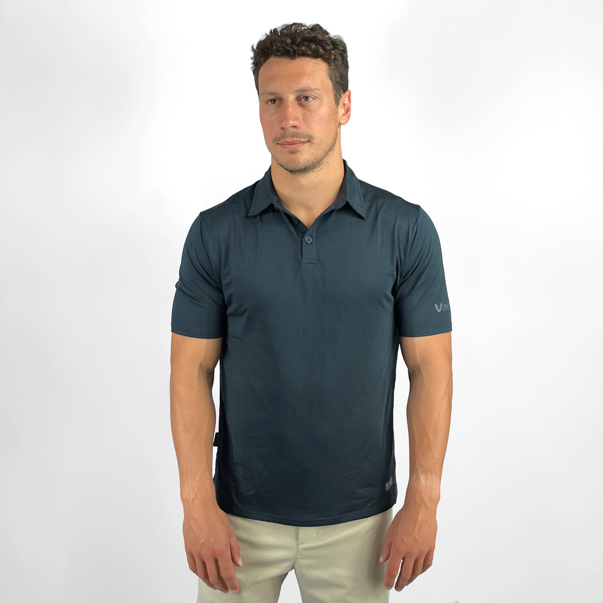UV Ocean Tech Short Sleeve Polo - Charcoal