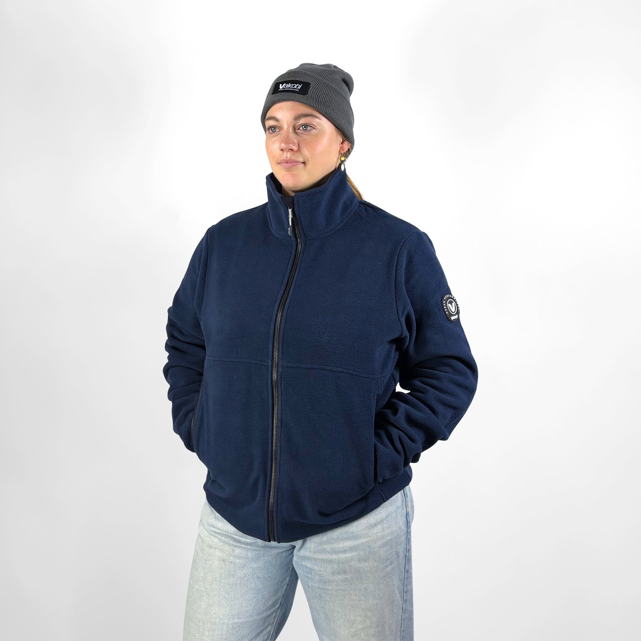 Microfleece Crew Jacket - Ink