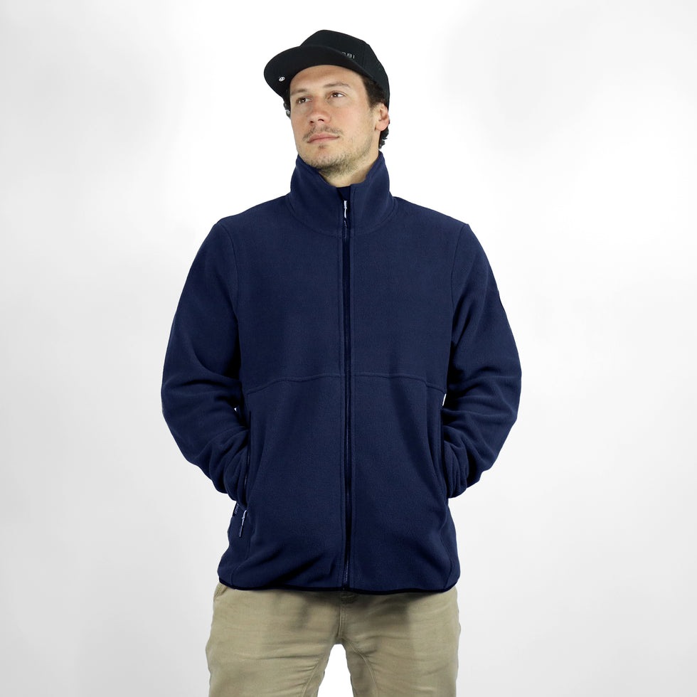 Microfleece Crew Jacket - Ink | Vaikobi